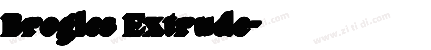 Brogles Extrude字体转换